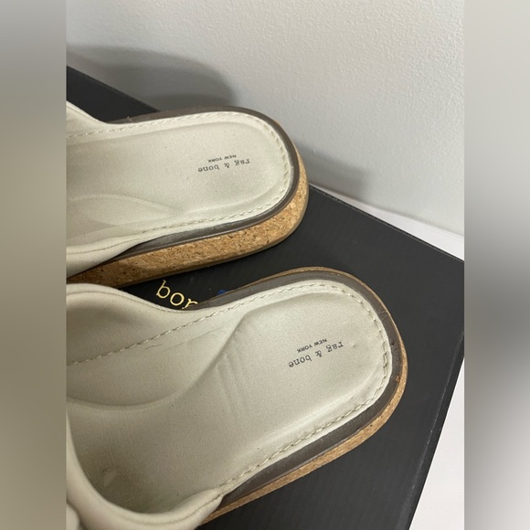 Rag and Bone Parque Slide - Padded Lycra in Beige Sustainable recycled 40/8.5 - Picture 3 of 6